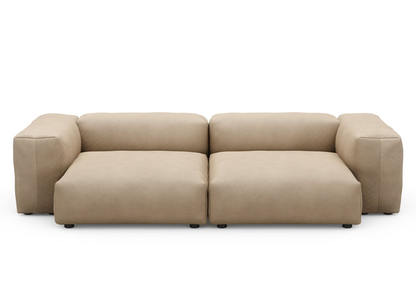 Preset two module sofa - canvas - stone - 272cm x 136cm