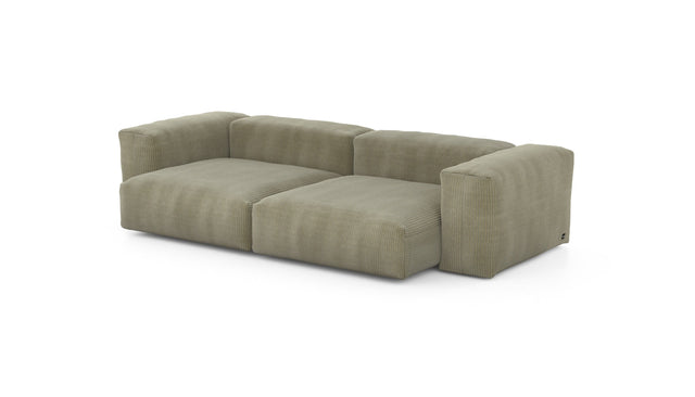 Preset two module sofa - cord velours - khaki - 272cm x 136cm