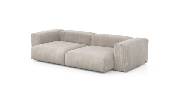 Preset two module sofa - cord velours - platinum - 272cm x 136cm