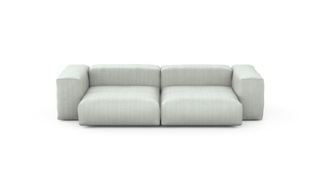 Preset two module sofa - herringbone - light grey - 272cm x 136cm