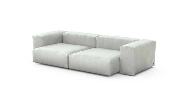 Preset two module sofa - herringbone - light grey - 272cm x 136cm