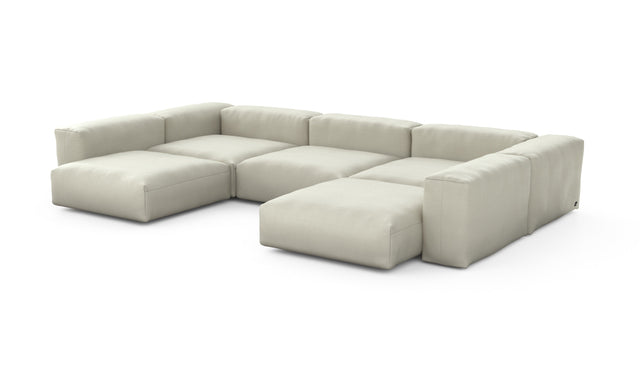 Preset u-shape sofa - pique - beige - 377cm x 241cm