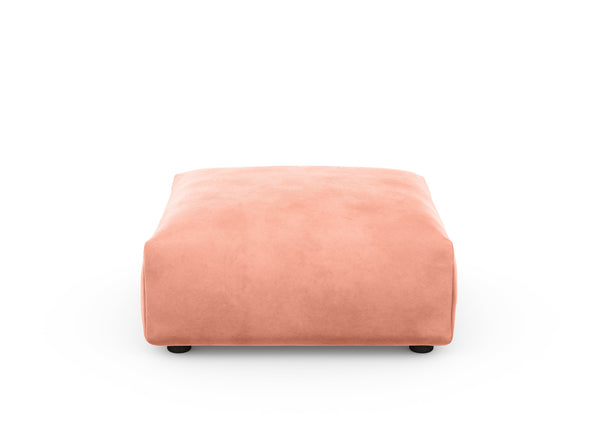sofa seat - 84x84 - velvet - peach