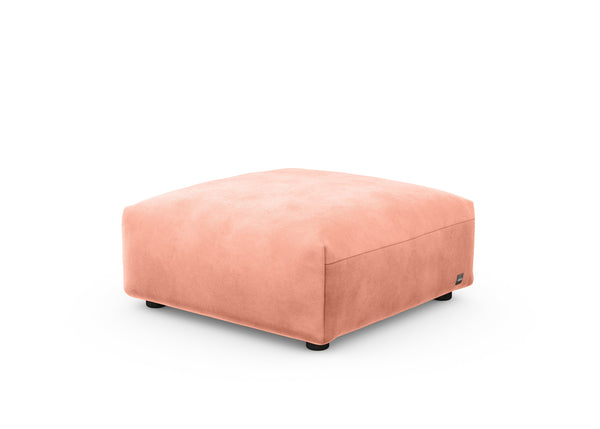 sofa seat - 84x84 - velvet - peach