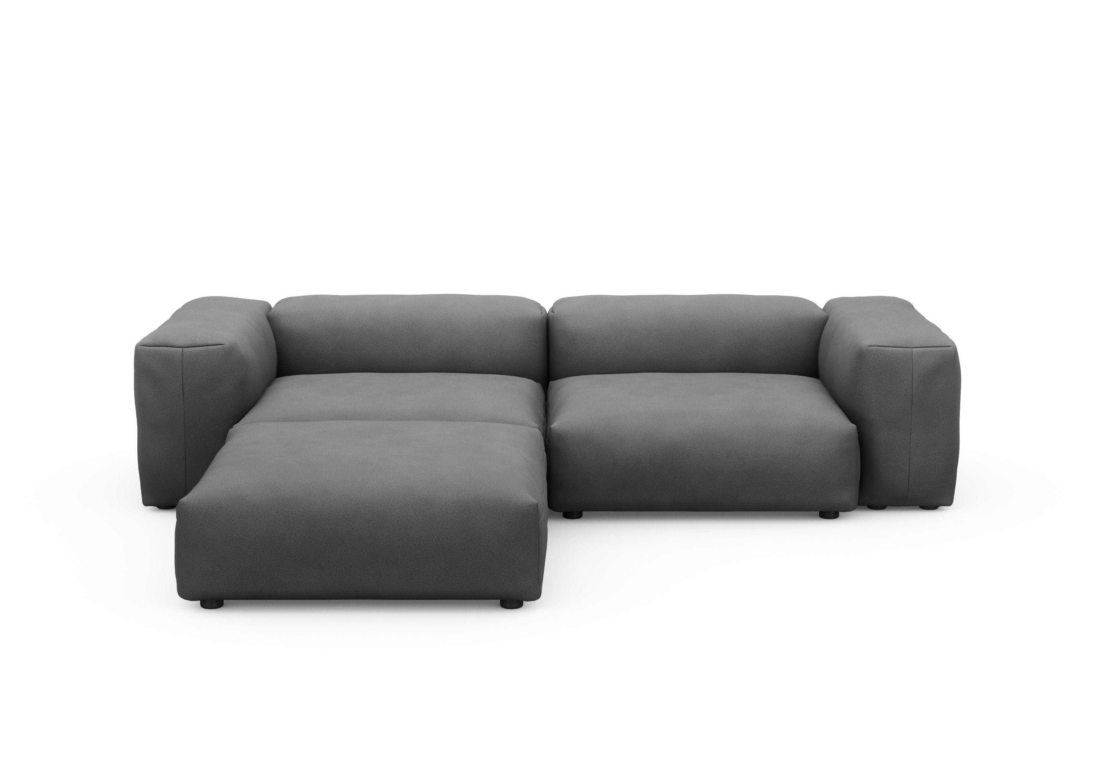vetsak®-Corner Sofa L Knit dark grey