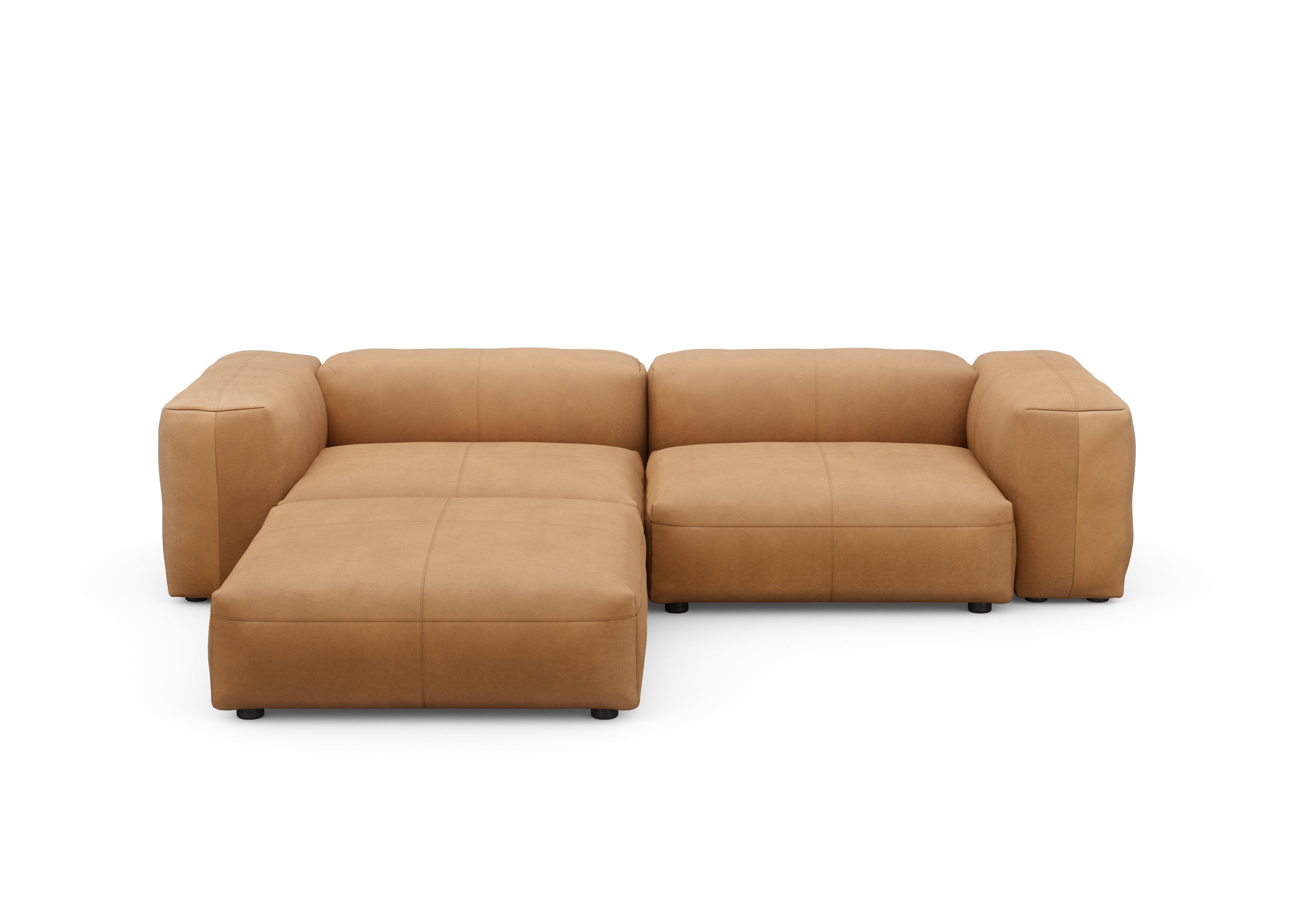 vetsak®-Corner Sofa L Leather brown
