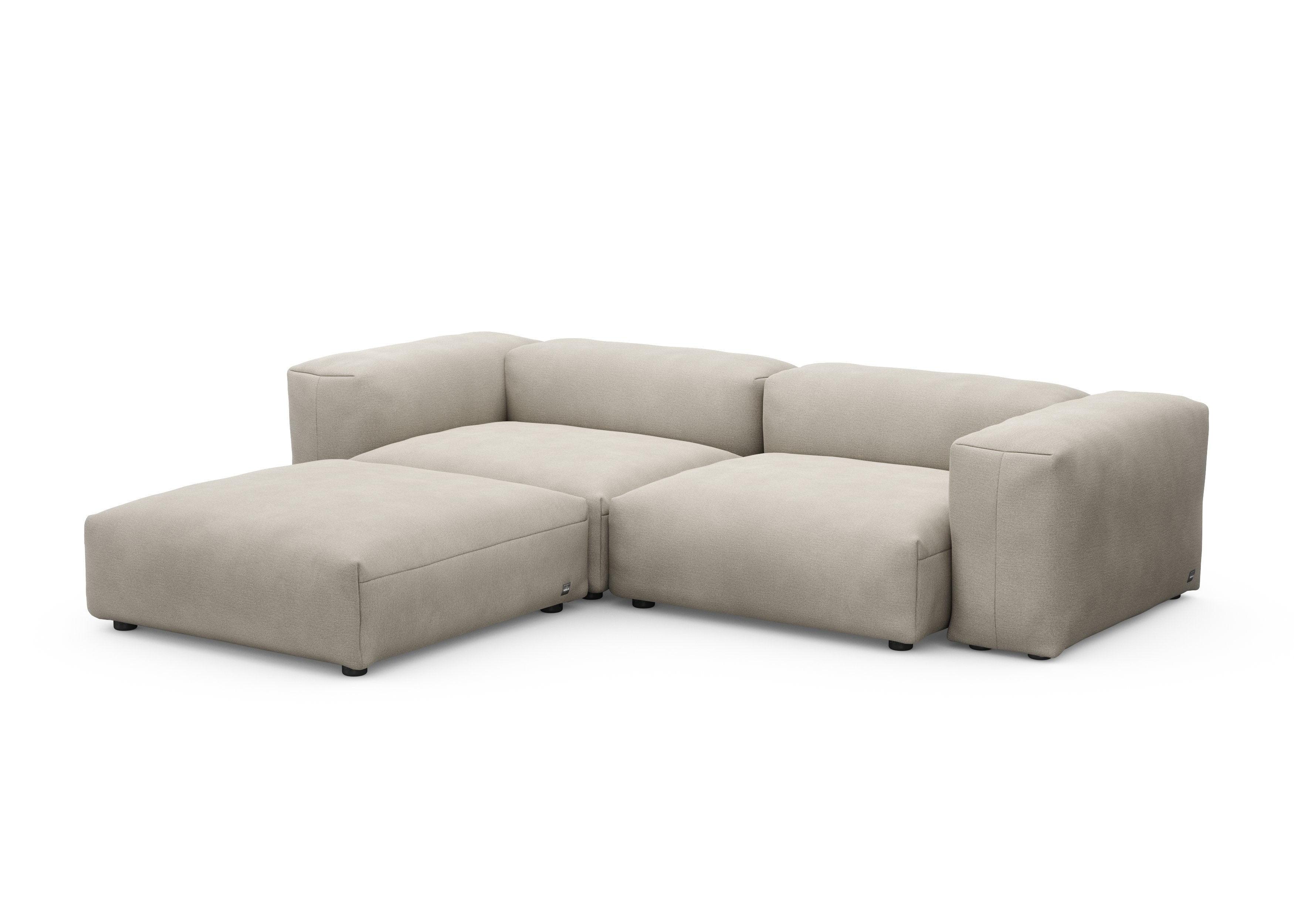 vetsak®-Corner Sofa L Linen stone