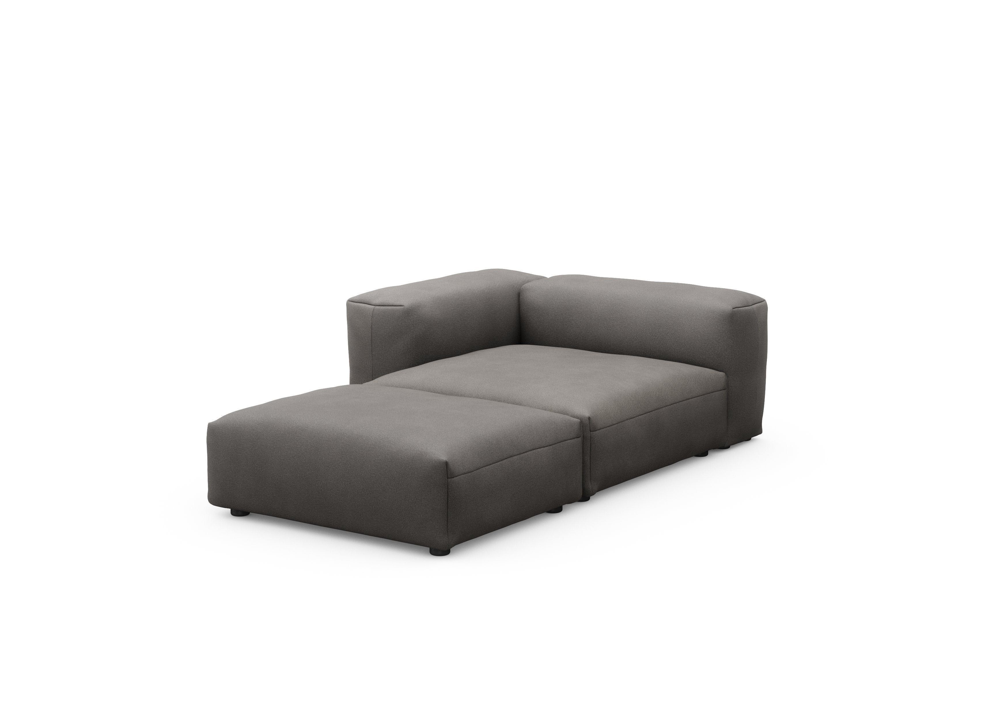 vetsak®-Sofa Daybed L Canvas dark grey
