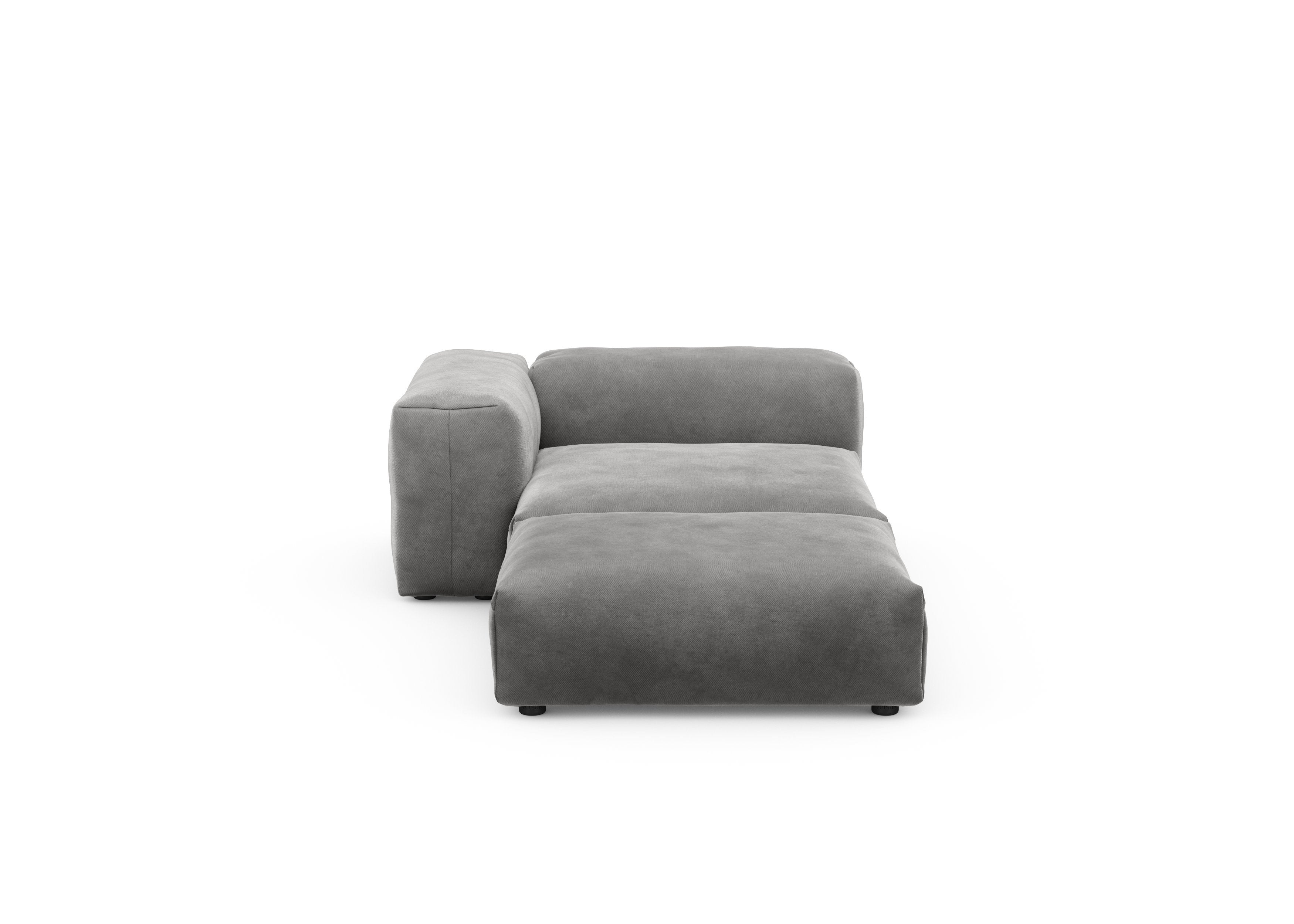 vetsak®-Sofa Daybed L Velvet dark grey
