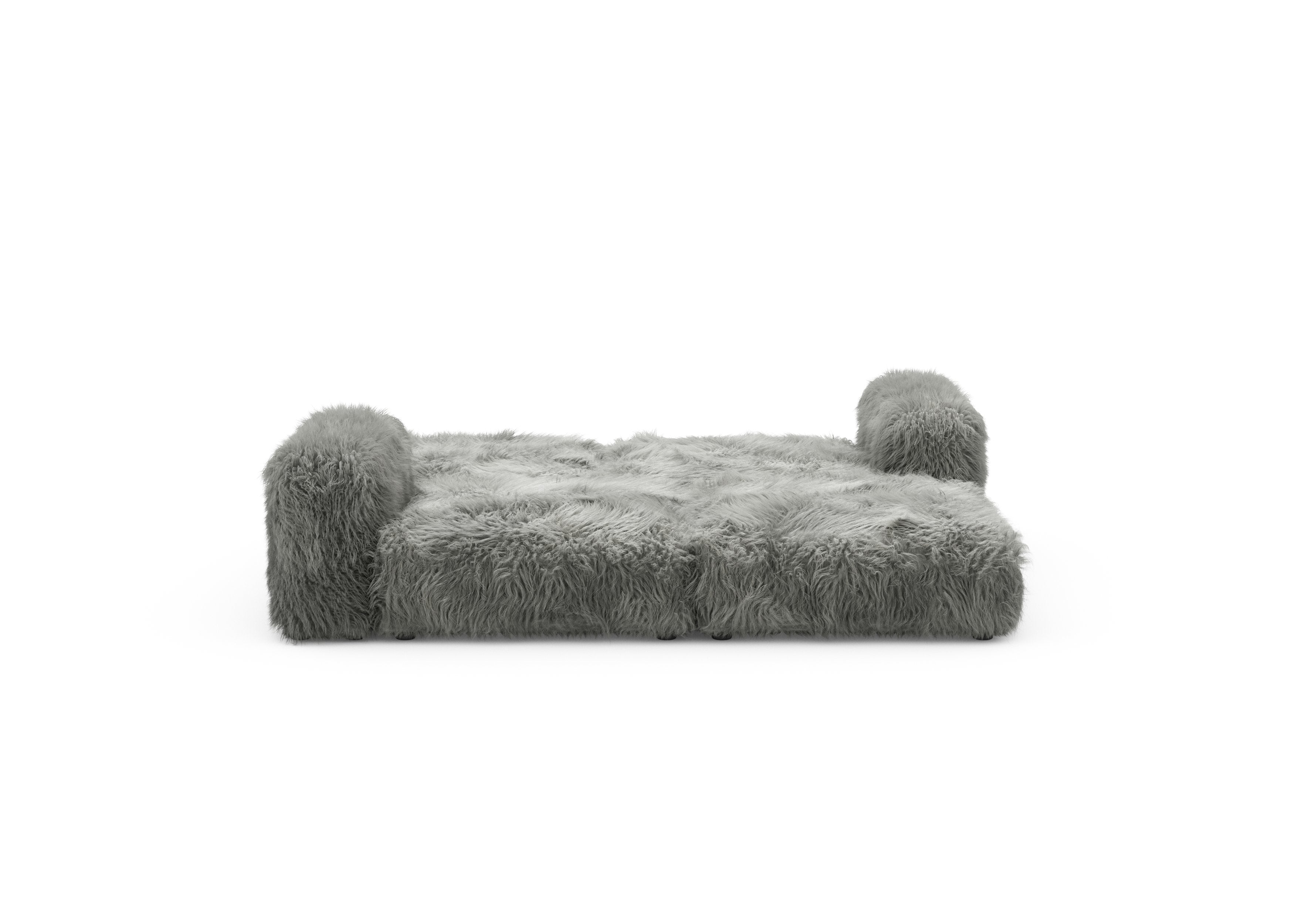 vetsak®-Sofa Loveseat L Flokati grey