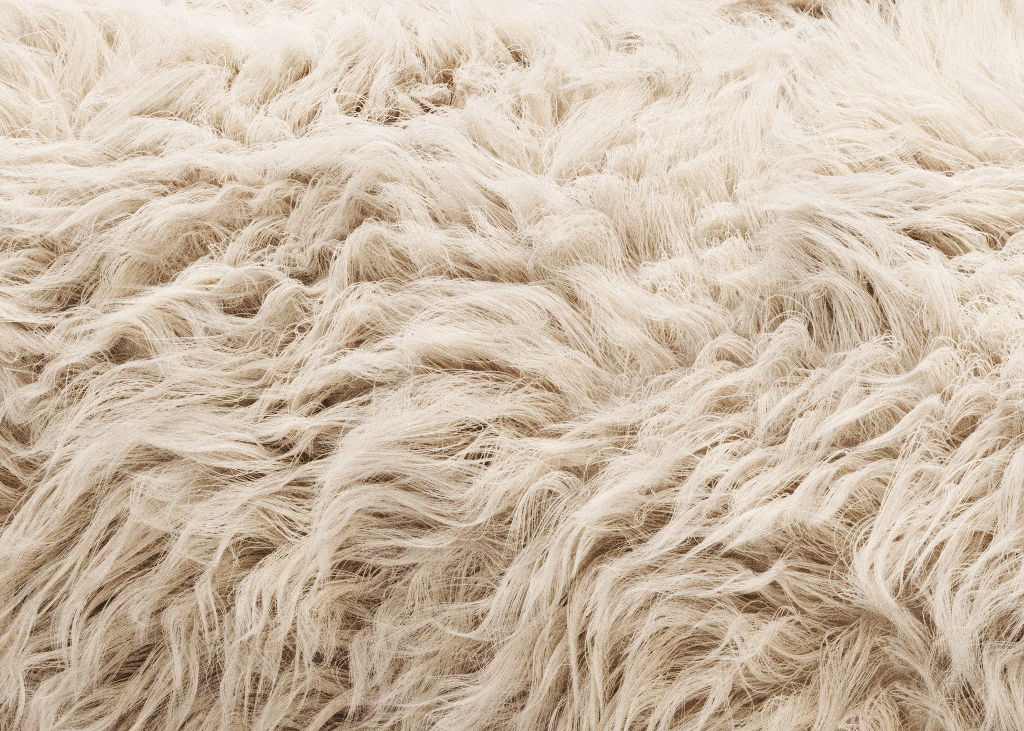 vetsak®-U-Shape Sofa L Flokati beige