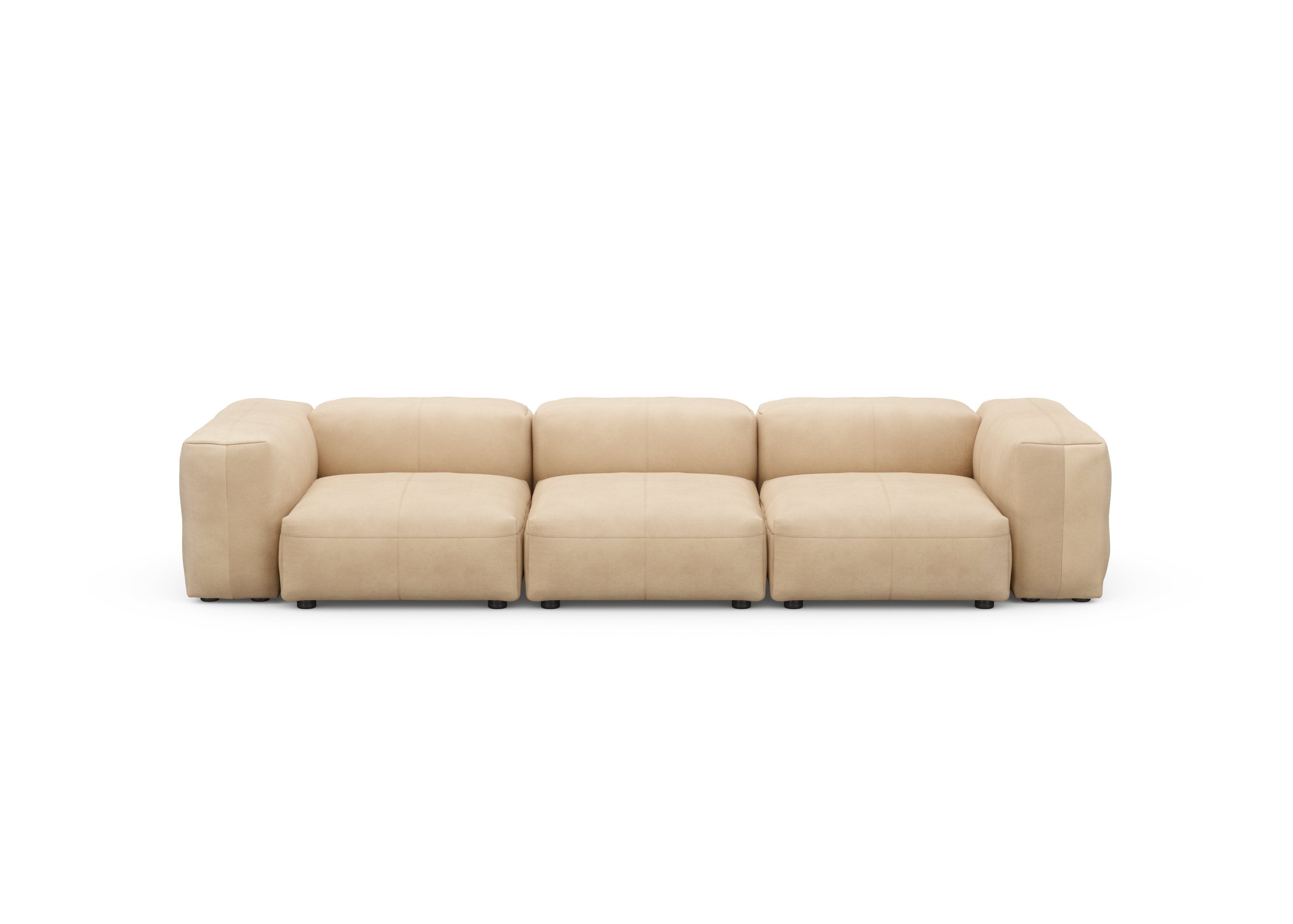 vetsak®-Three Seat Sofa S Leather beige