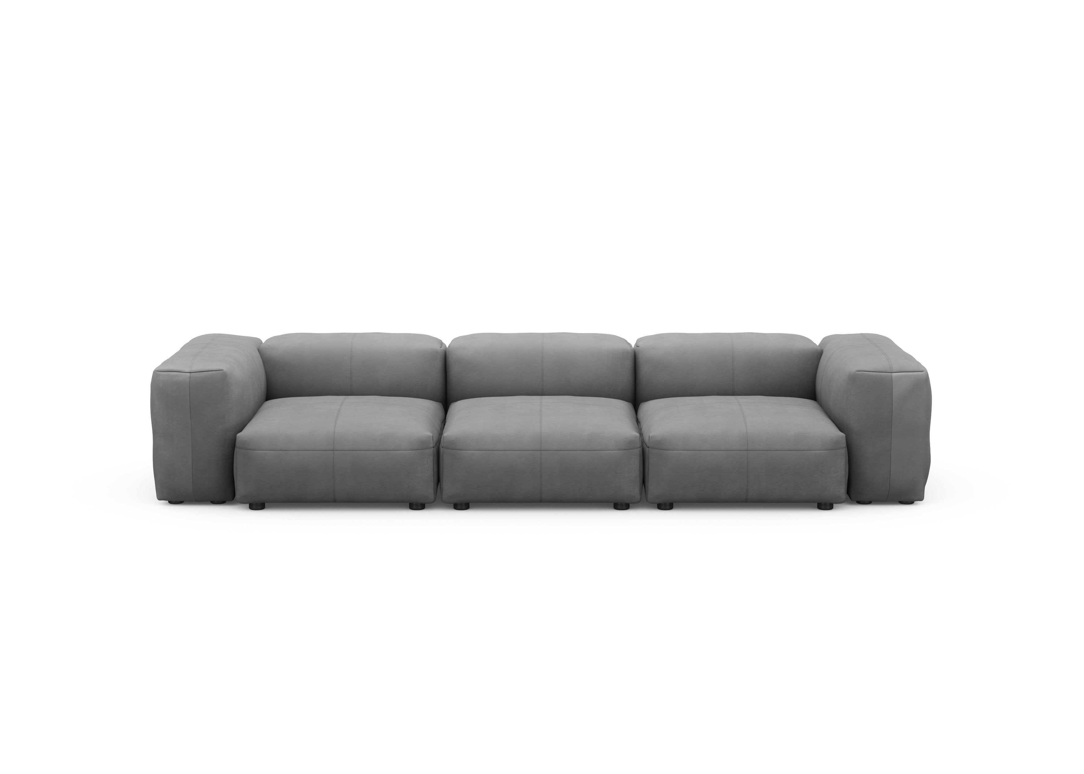 vetsak®-Three Seat Sofa S Leather dark grey