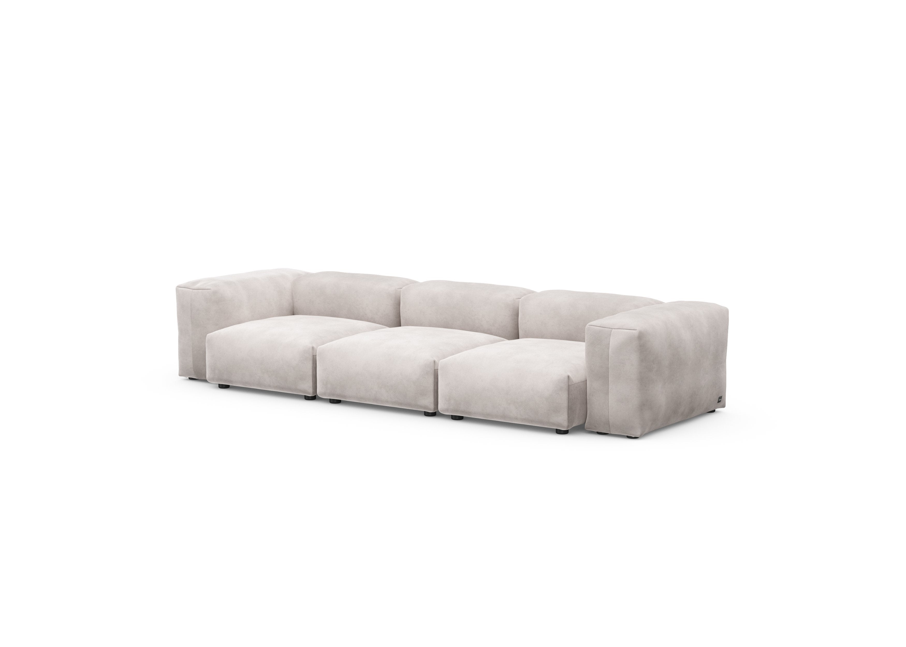 vetsak®-Three Seat Sofa S Velvet light grey