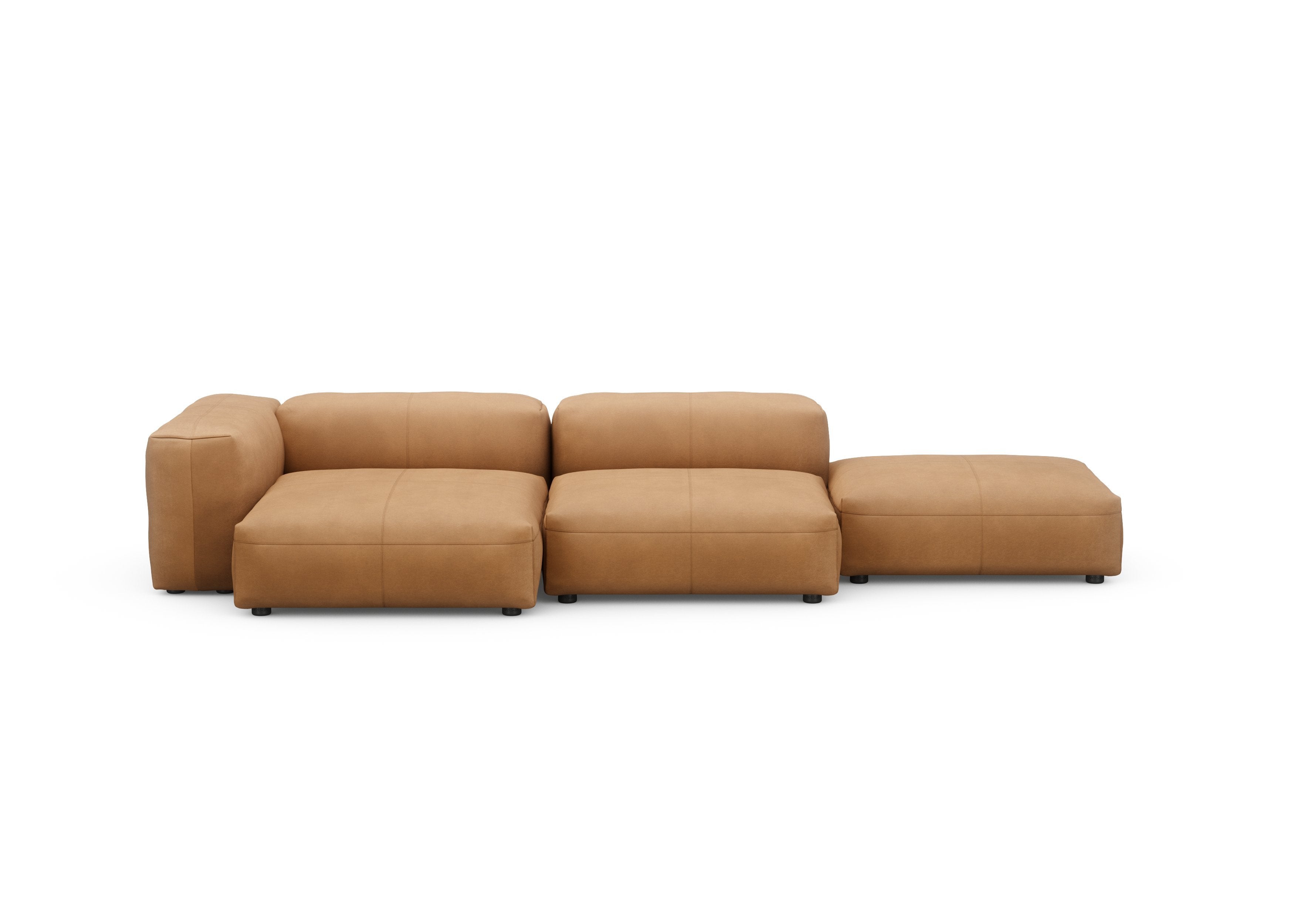 vetsak®-Three Seat Sofa L Leather brown