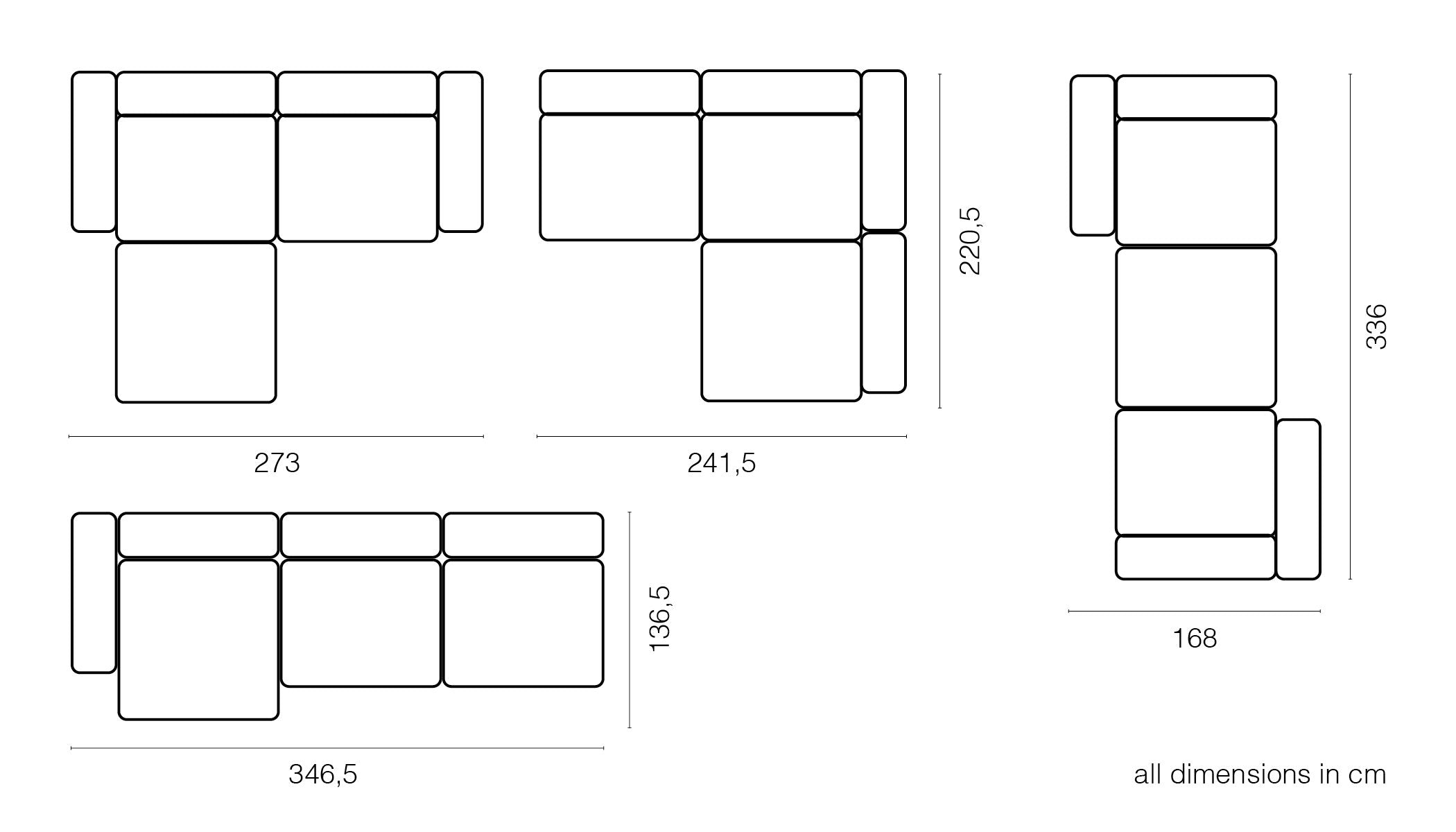 vetsak®-Corner Sofa L Velvet creme