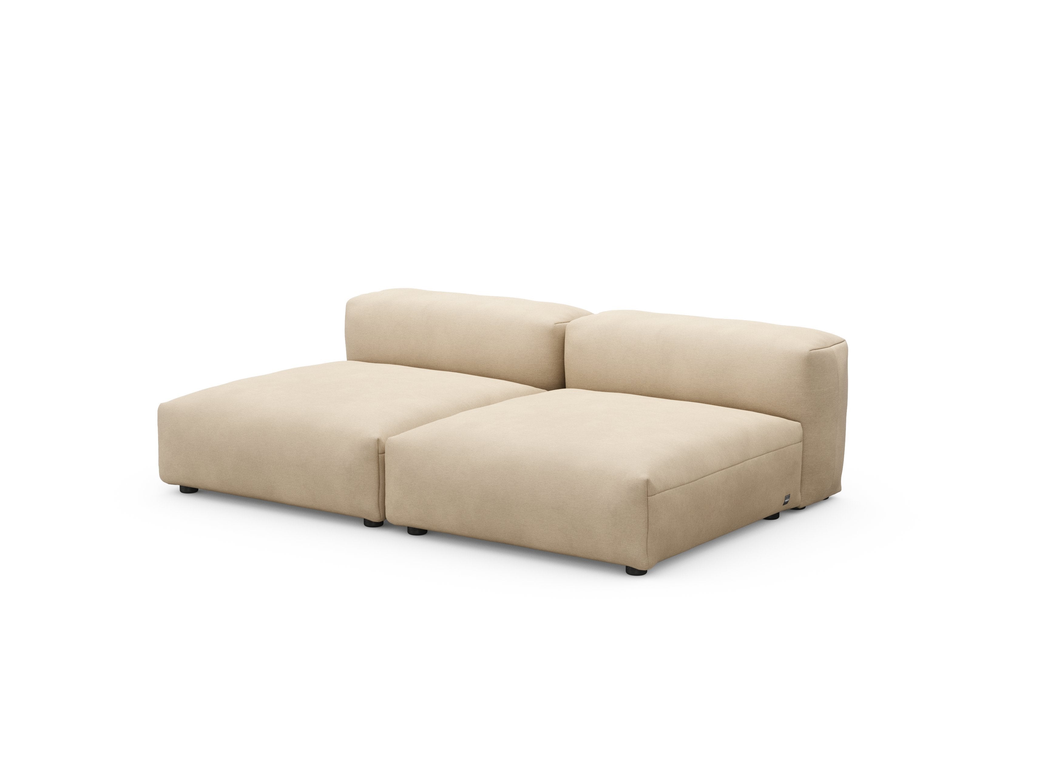 vetsak®-Two Seat Lounge Sofa L Canvas sand