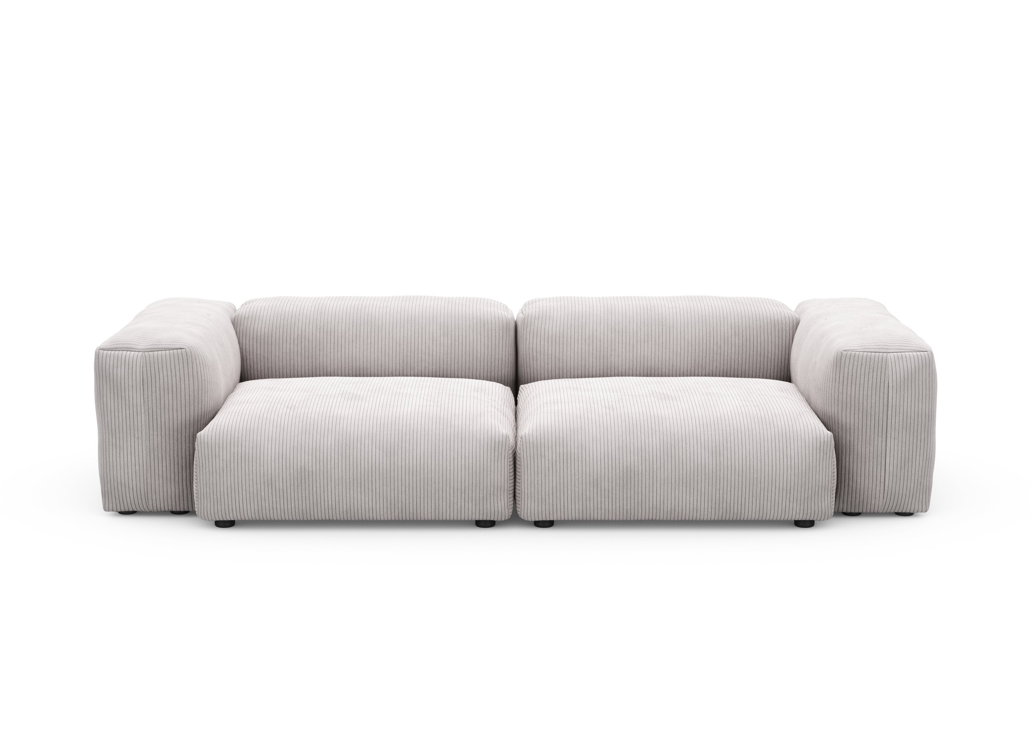vetsak®-Two Seat Sofa M Cord Velours platinum