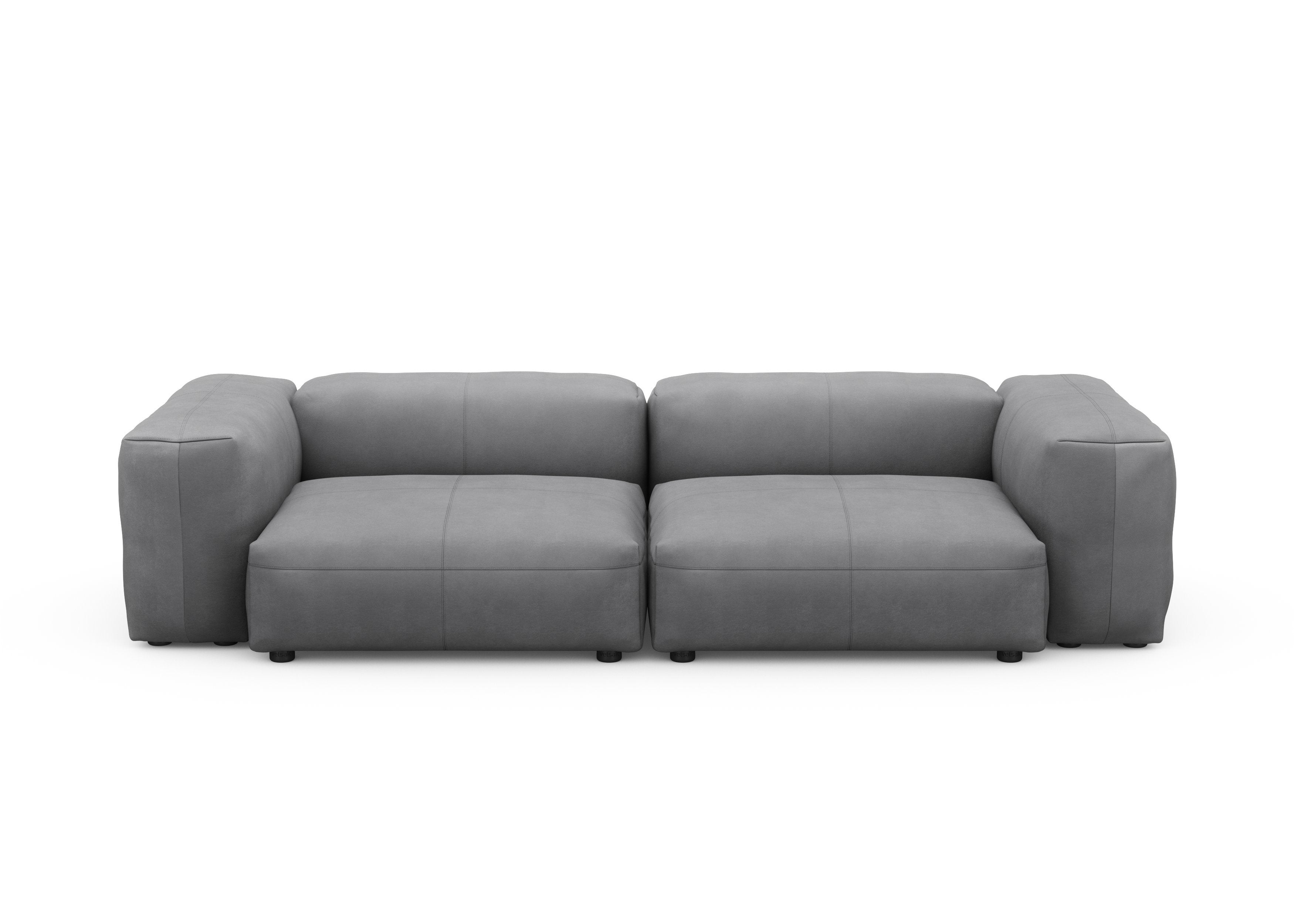 vetsak®-Two Seat Sofa M Leather dark grey