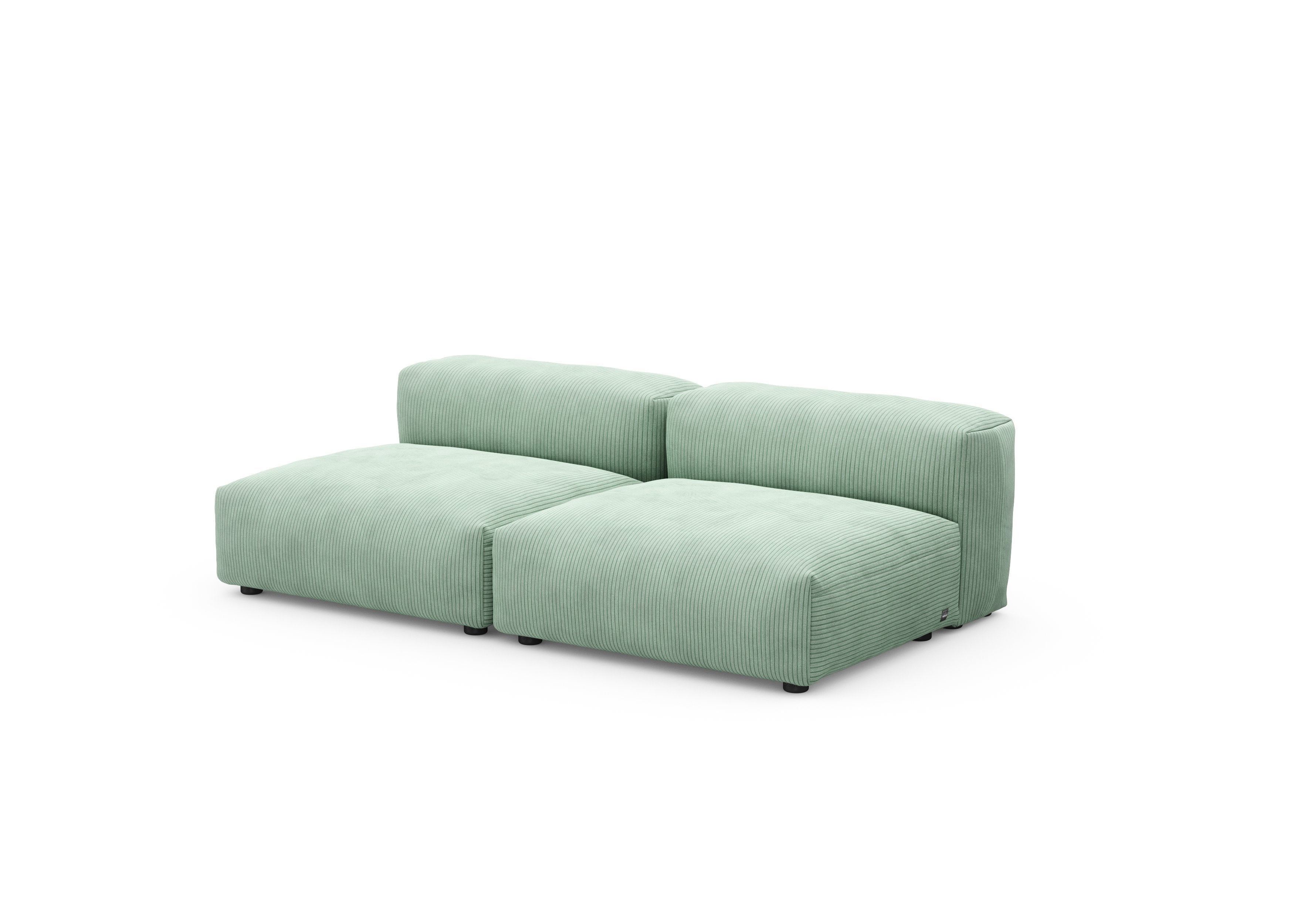 vetsak®-Two Seat Lounge Sofa M Cord Velours duck egg