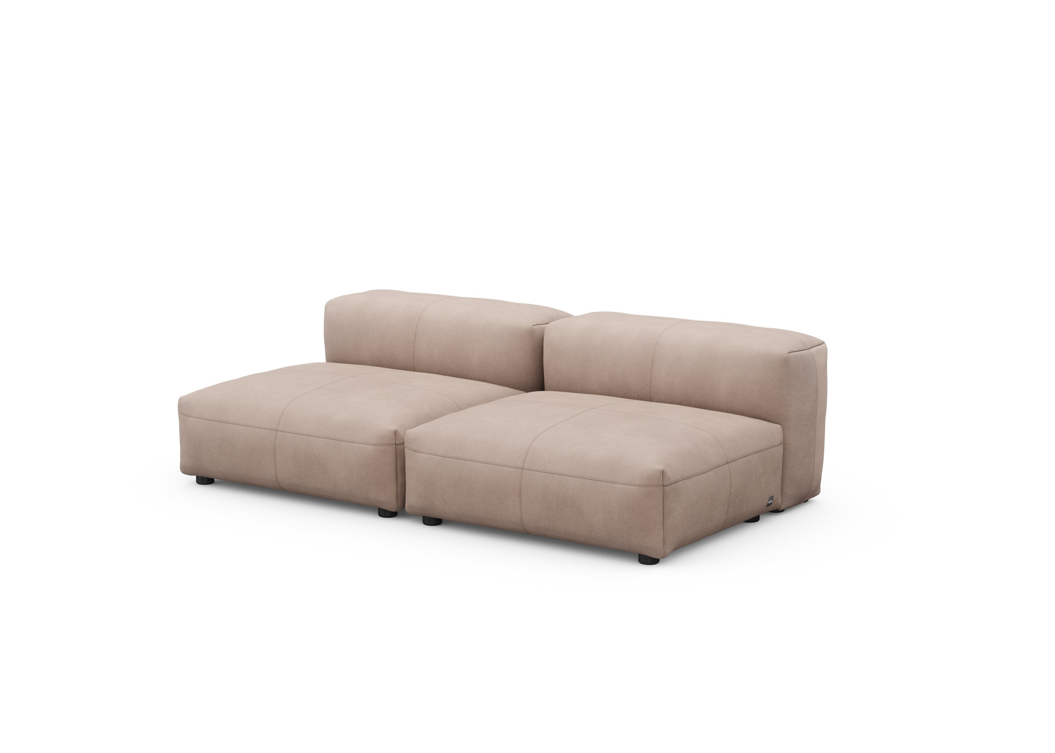 vetsak®-Two Seat Lounge Sofa M Leather stone