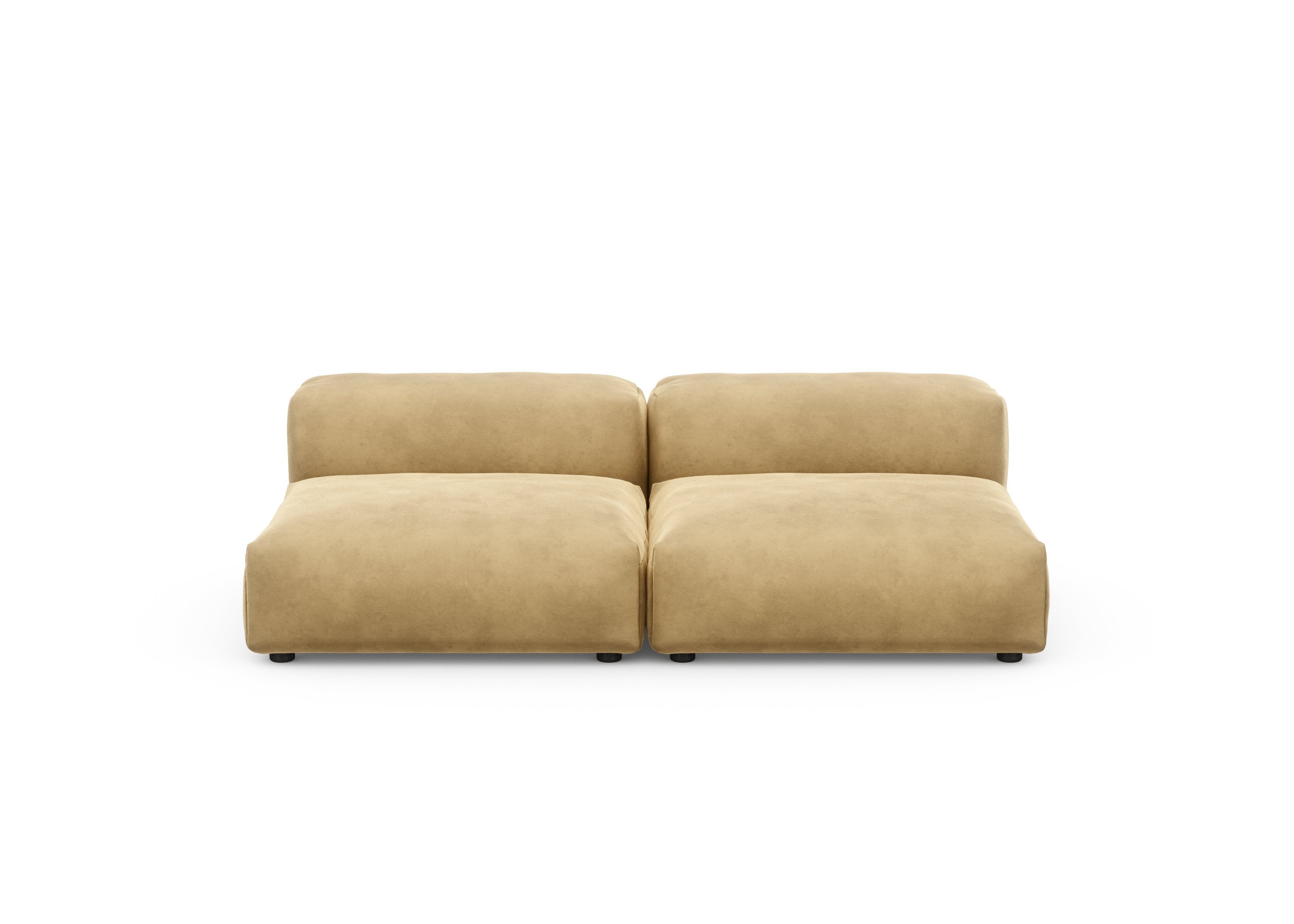 vetsak®-Two Seat Lounge Sofa M Velvet caramel
