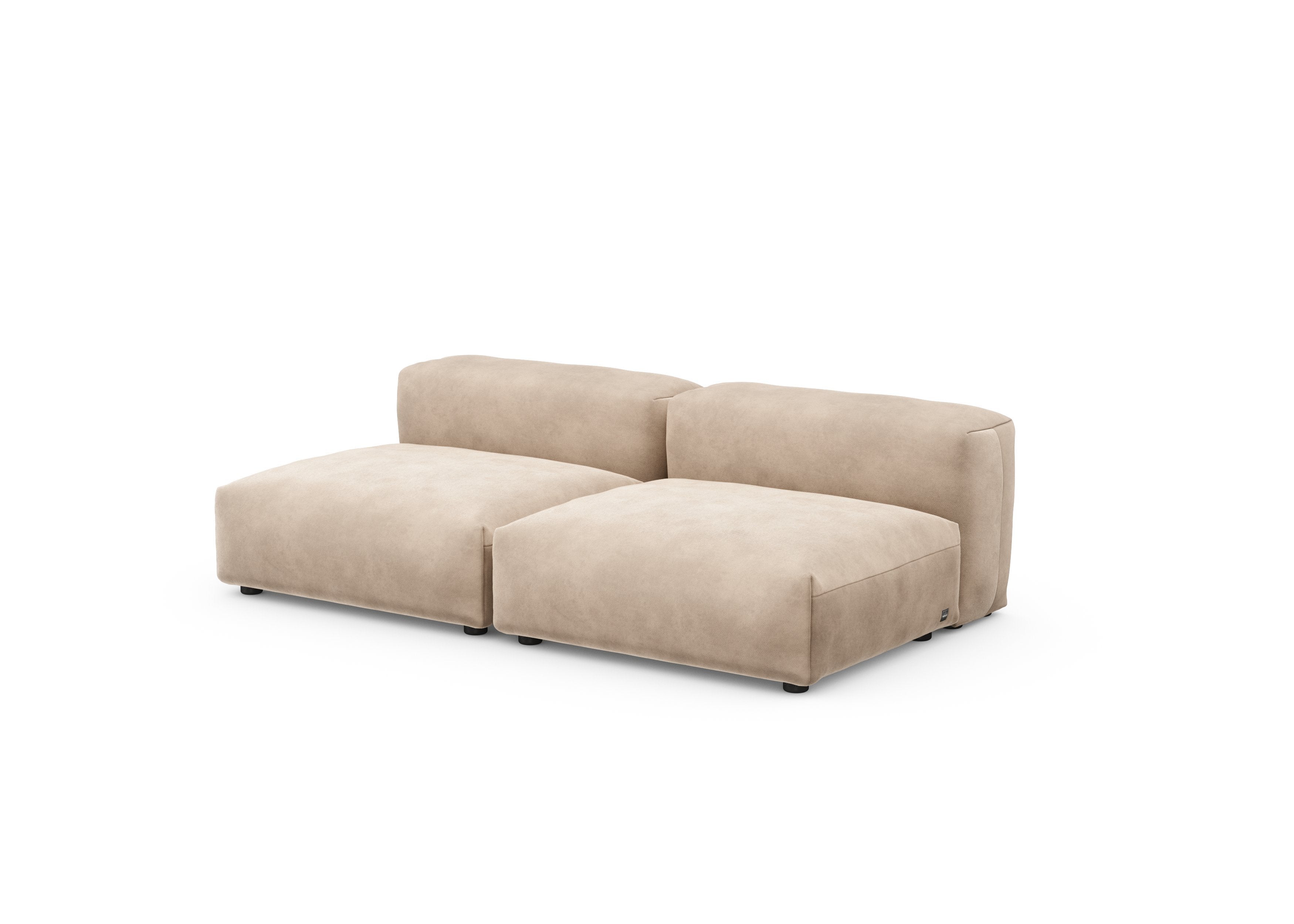 vetsak®-Two Seat Lounge Sofa M Velvet stone