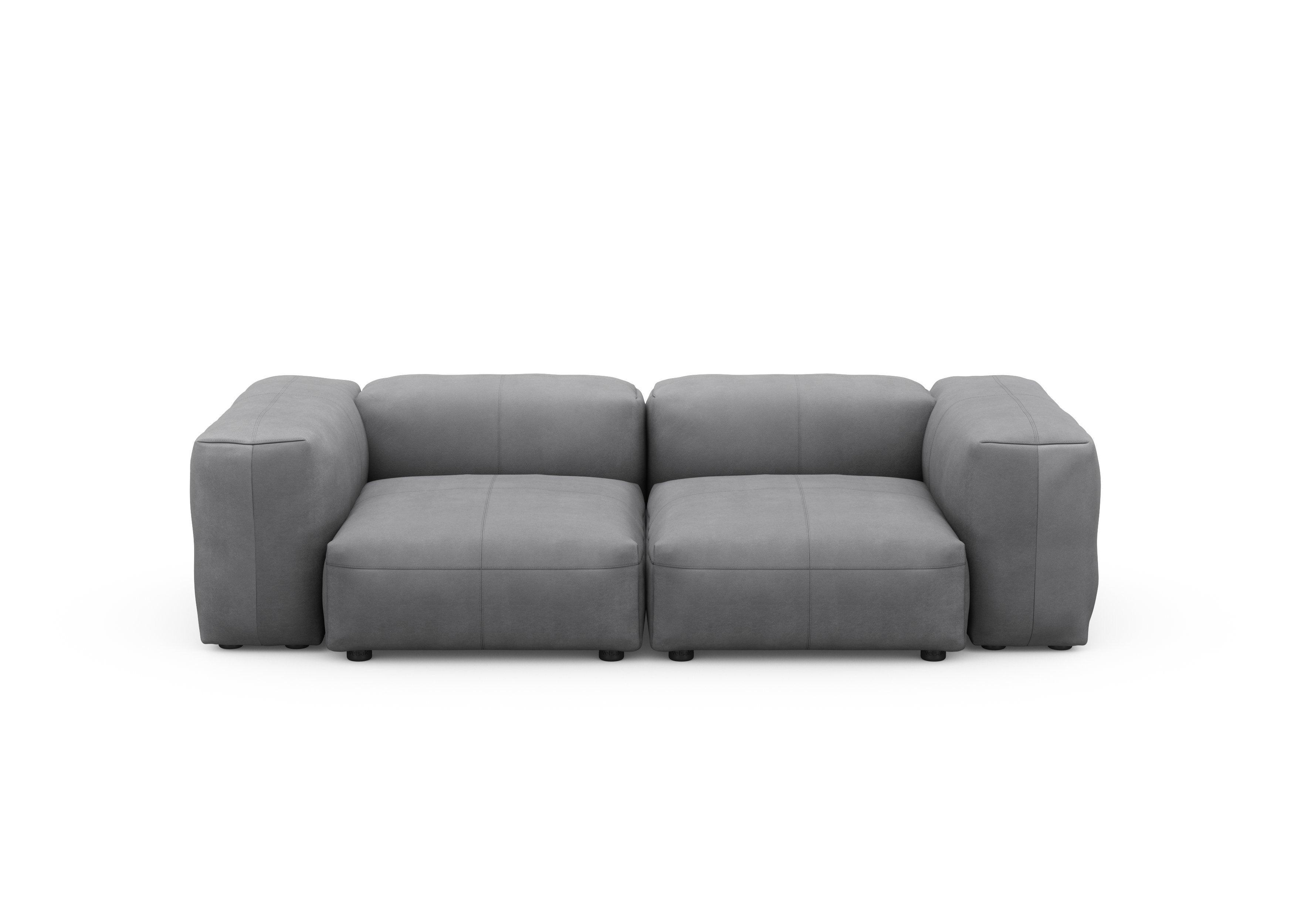 vetsak®-Two Seat Sofa S Leather dark grey