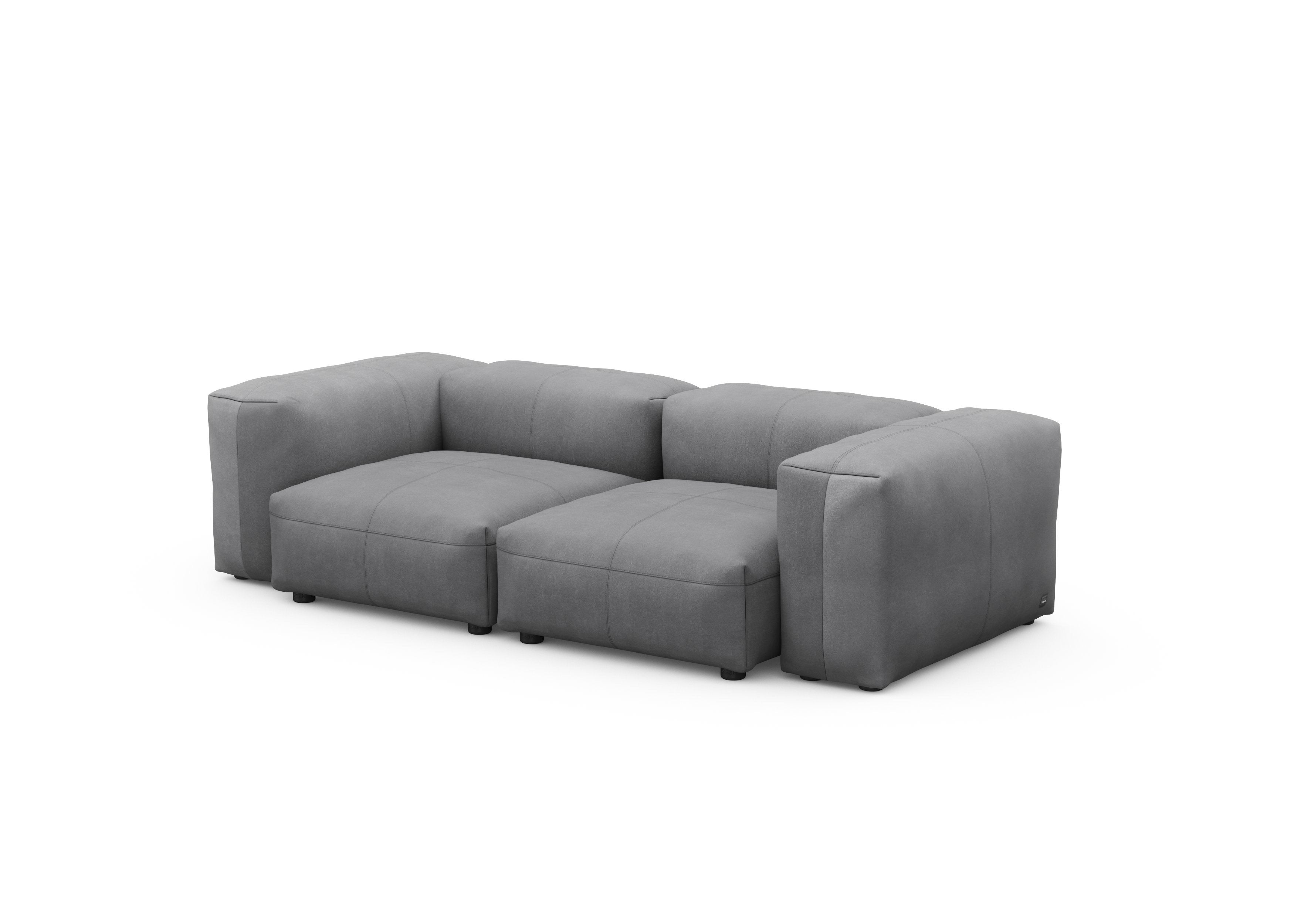 vetsak®-Two Seat Sofa S Leather dark grey