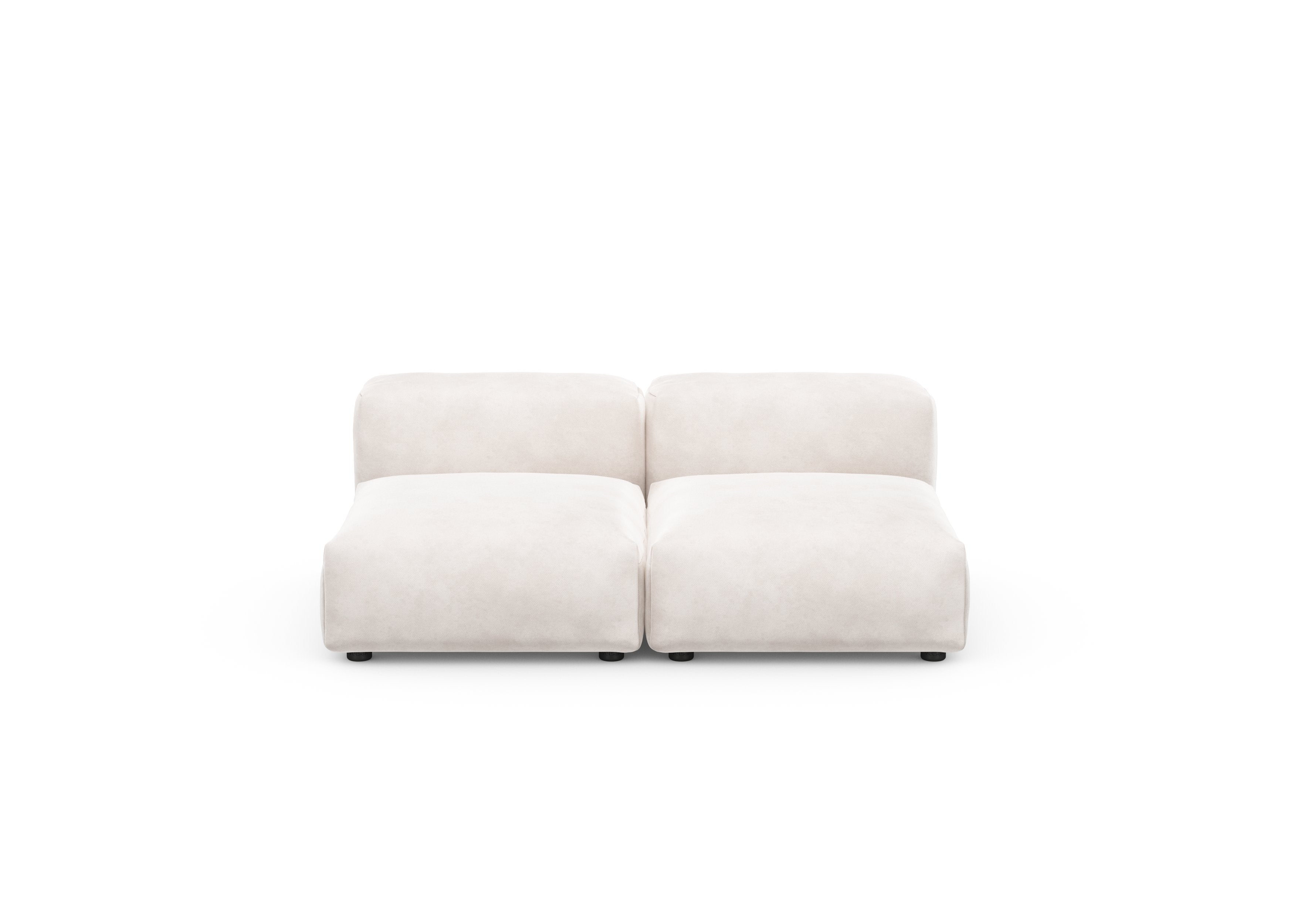 vetsak®-Two Seat Lounge Sofa S Velvet creme