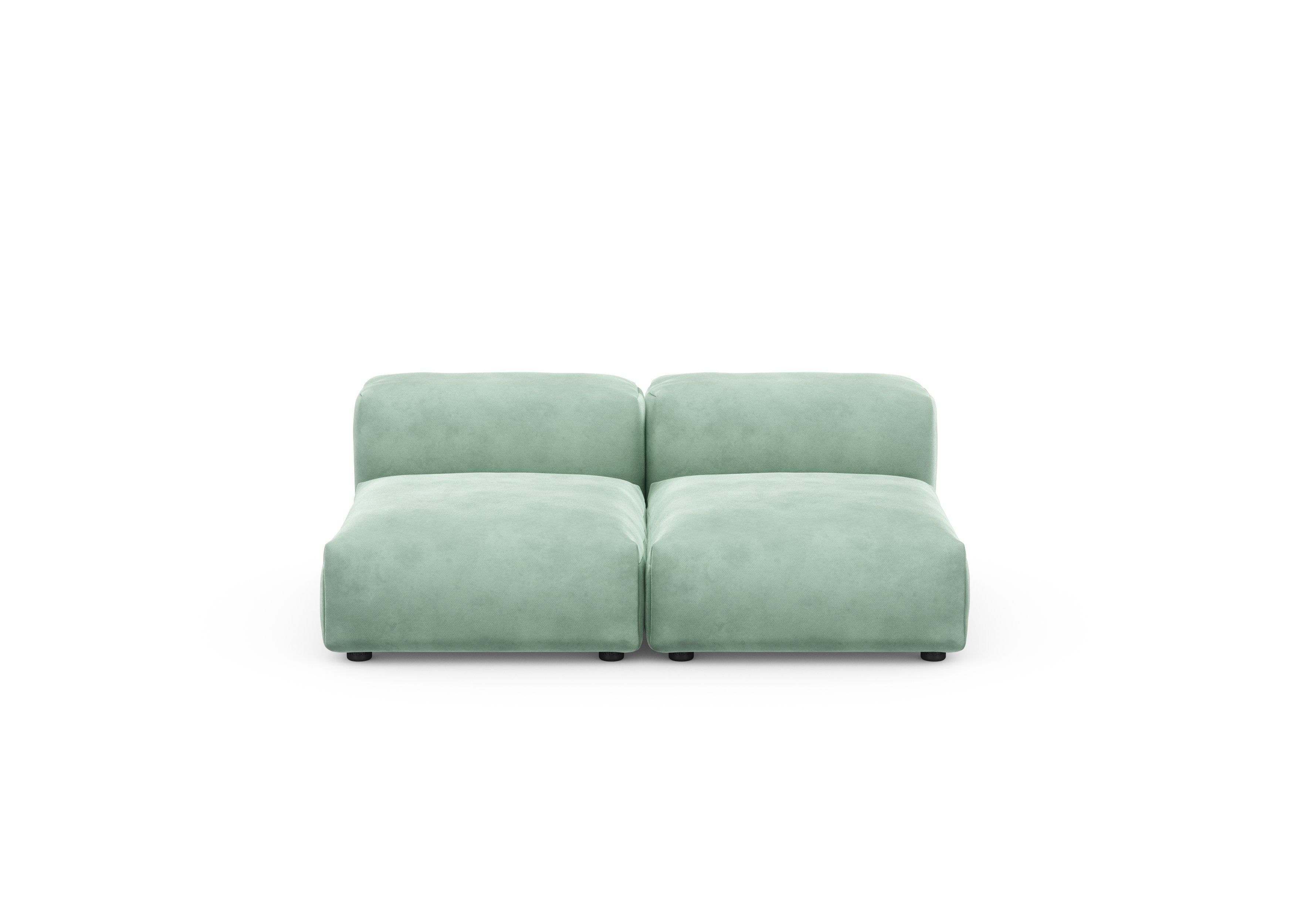 vetsak®-Two Seat Lounge Sofa S Velvet mint