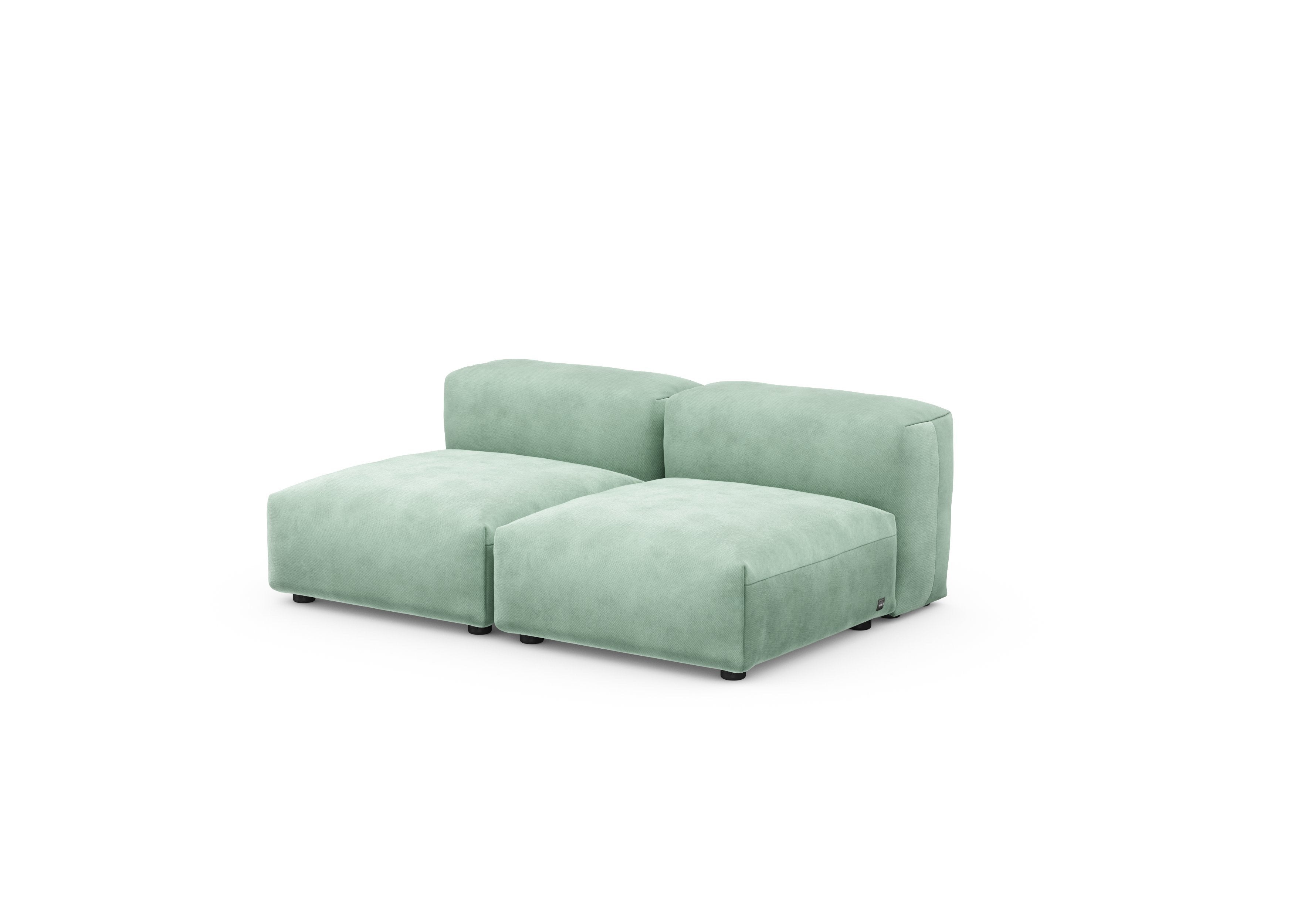 vetsak®-Two Seat Lounge Sofa S Velvet mint